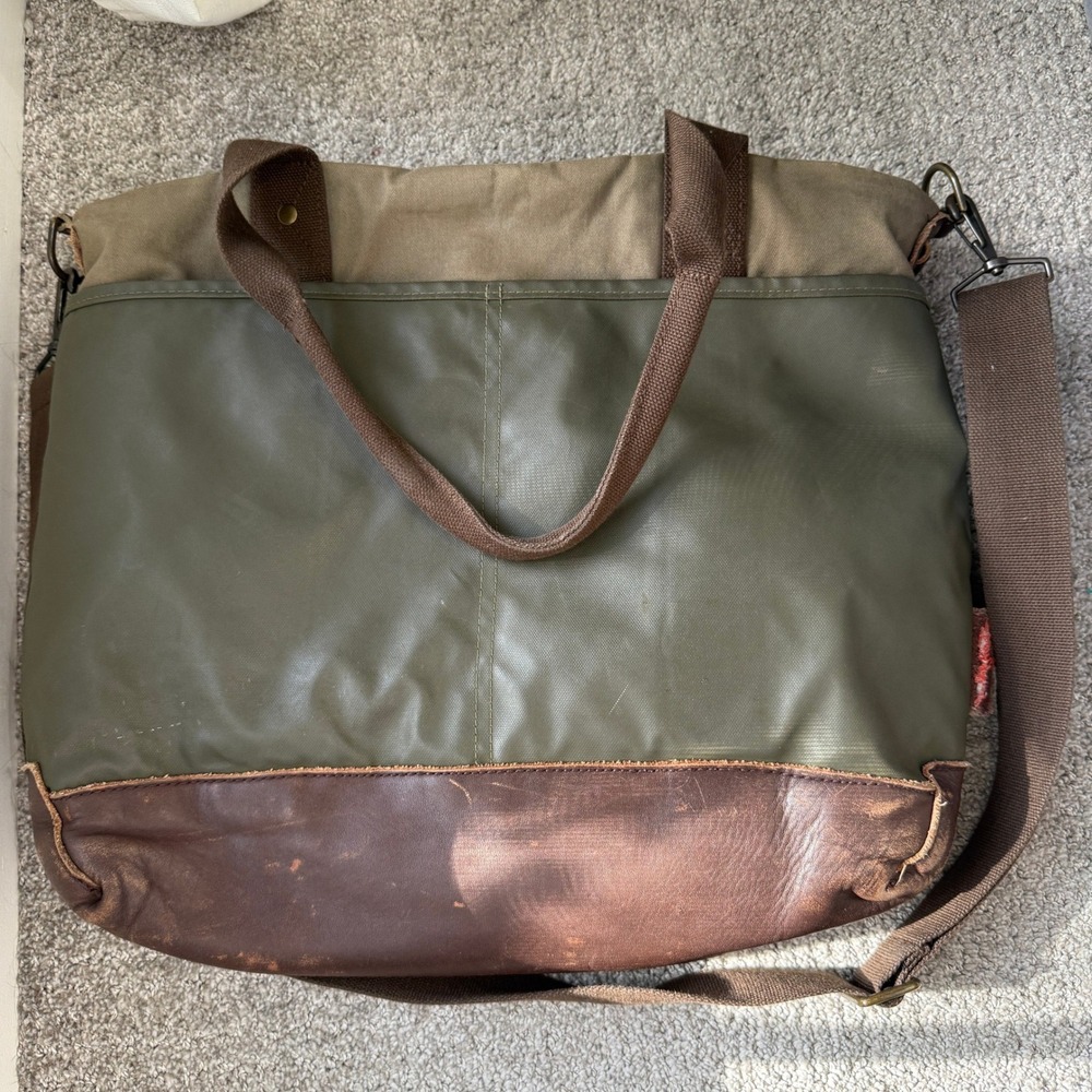 JanSport Seattle Skip Yowell Green Machine Brannon Messenger‎ Tote Bag Rare - Picture 13 of 15